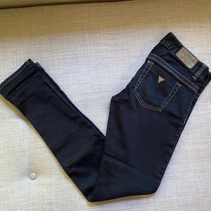 Dark denim GUESS skinny leg daredevil